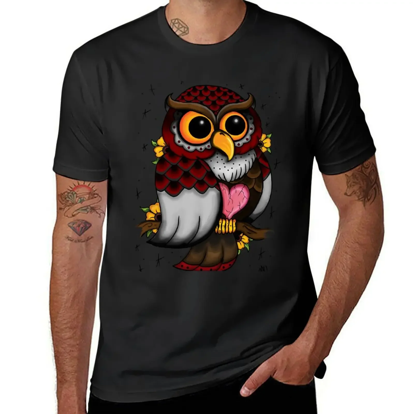

Owl Shirt T-Shirt new gifts and t-shirts oversized graphic tee quick-drying plain plain black t shirts men