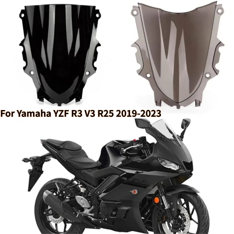 

For Yamaha YZF R3 V3 R25 2019 2020 2021 2022 2023 2024 2025 motorcycle front windshield air deflector cover