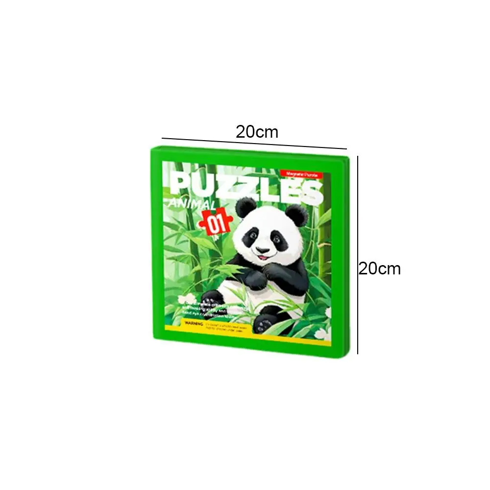 Magnetyczne puzzle dla dzieci z kreskówkami, wielokolorowe, stopniowane poziomy od łatwych do trudnych, zabawki edukacyjne, rozwijające uwagę, ulepszone magnesy, układanka.