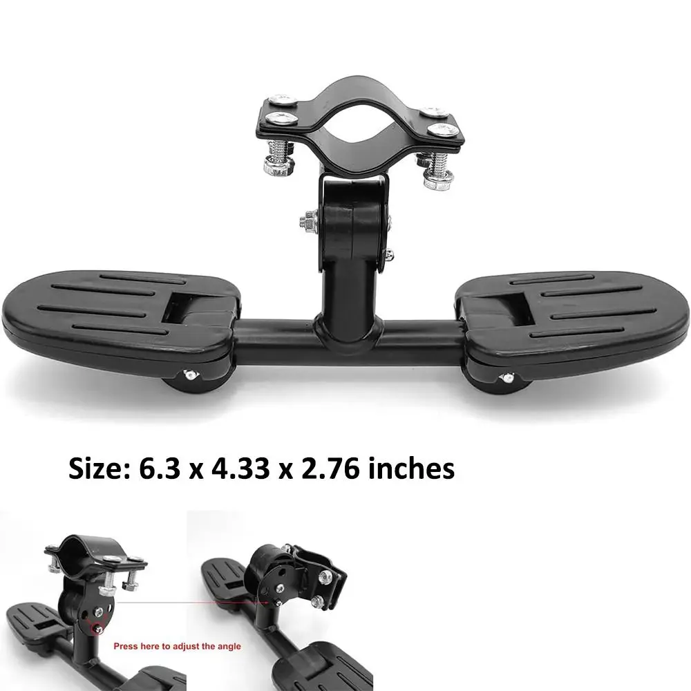 with Folding Foot Pegs Footrest Pedal Universal Black Toddler Balance Bike Footrest Toddler Tricycle Footrest Pedals Baby Trike