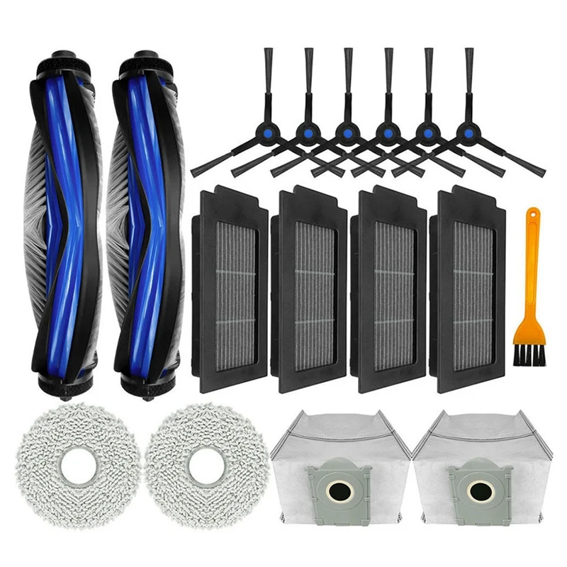 Accessoires d'aspirateur robot Ecovacs Debot T50 PRO, brosse à rouleau principal, filtre Hepa, vadrouille, gril, sac à poussière