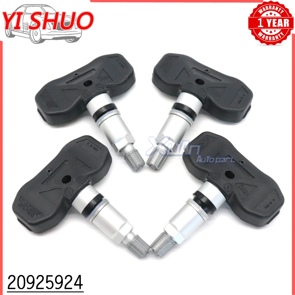 TPMS Tire Pressure Sensor Monitoring System 10394110 For GMC ACADIA SAVANA SIERRA YUKON XL 1500 2500 3500 07-09 315Mhz 20925924