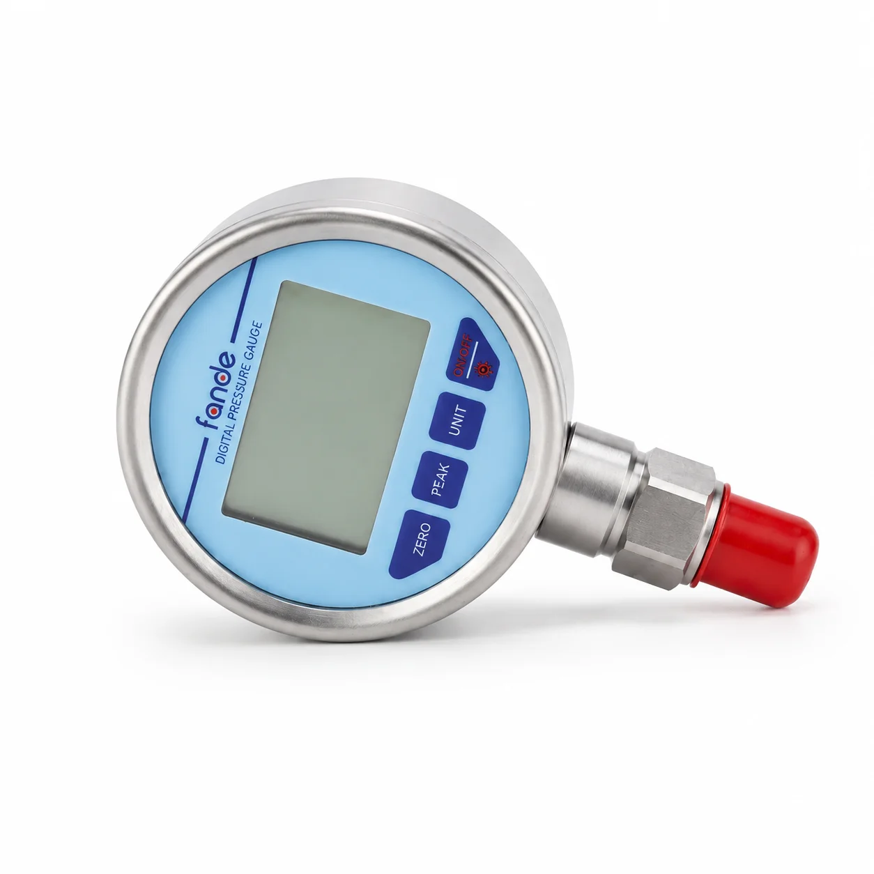G1/4 Digital Manometer 600bar 0.5%FS Accuracy Stainless Steel LCD Backlight IP65 Max/Min Memory 5 Units for Gas Water Oil