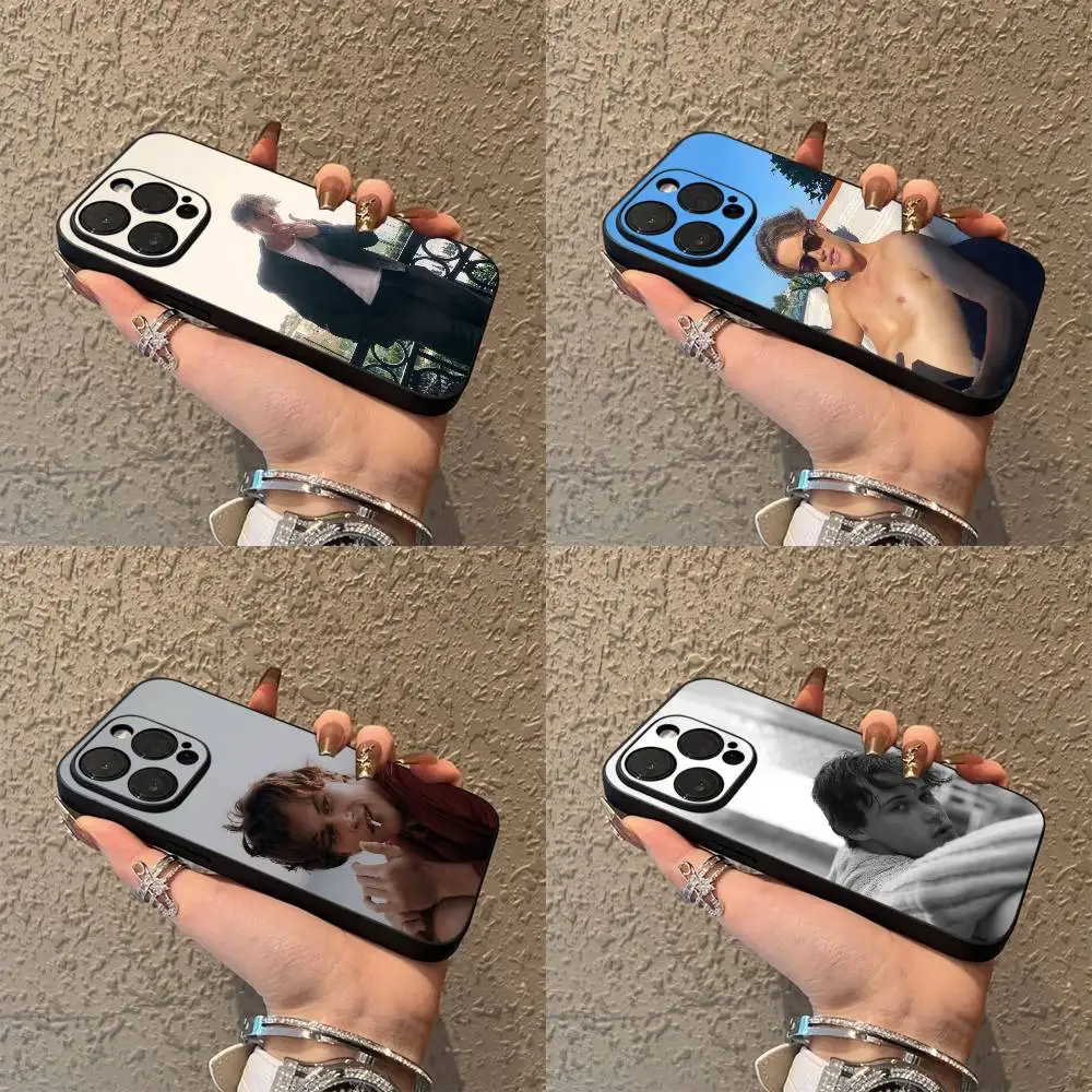 Чехол для телефона iPhone 17,16,15,14,13,12,Pro,Max,Plus,E,SE4,Air,Mini C-Christopher Chris Briney Black Soft Box