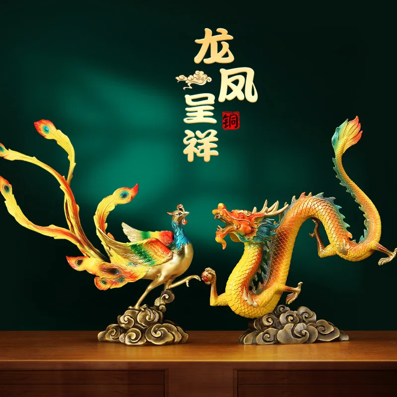 Ornamento drago d'oro fortunato