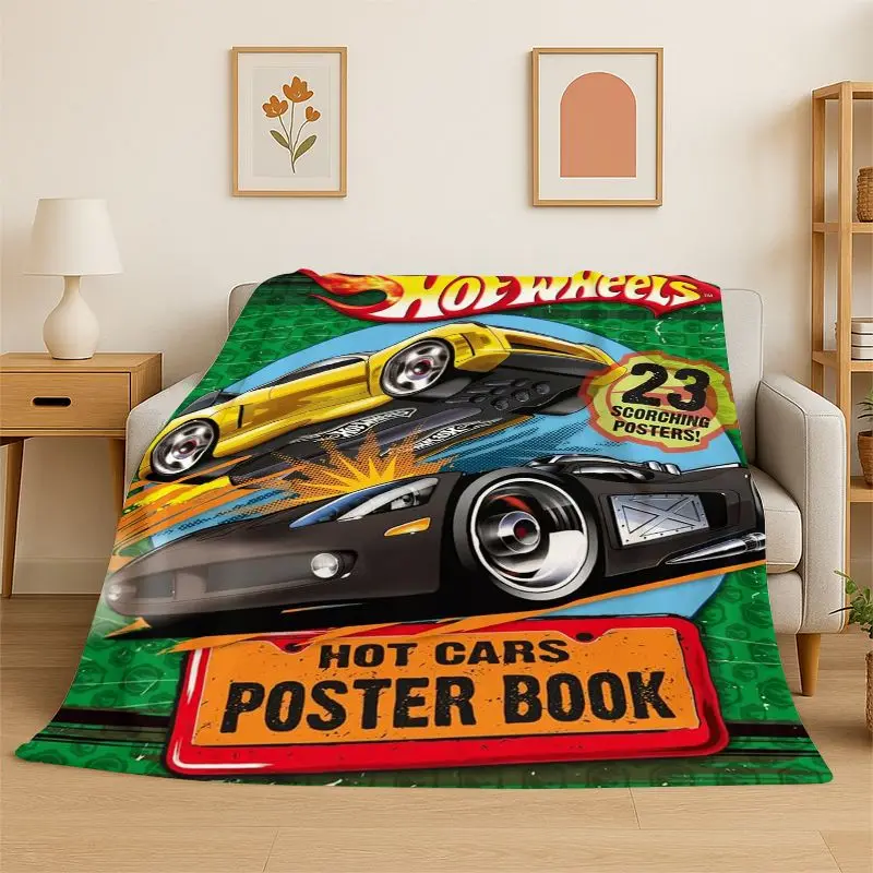 Racing Car H-Hot Wheels MOTO Soft Flannel Throw Blanket,Warm Cozy Blanket for Bed,Couch,Sofa,Bedroom,Living Room,Travel,Picnic