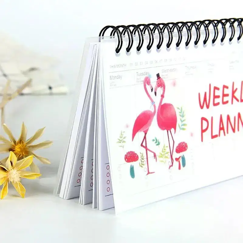 Kawaii Weekly Planner Notebook Journal Agenda 2024 Cure Diary Organizer Schedule School Stationary Office Supplies Gift