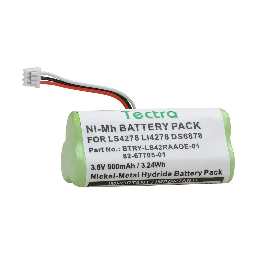 3.6V Ni-Mh LS4278 LS4278-M Battery for Motorola Symbol LI4278 DS6878 Bar Code Scanner 82-67705-01 BTRY-LS42RAAOE-01,900mAh