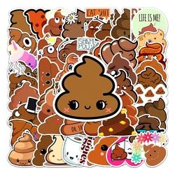 50pcs Poop Meme Stickers decal scrapbooking diy pasters home decoration phone laptop waterproof cartoon