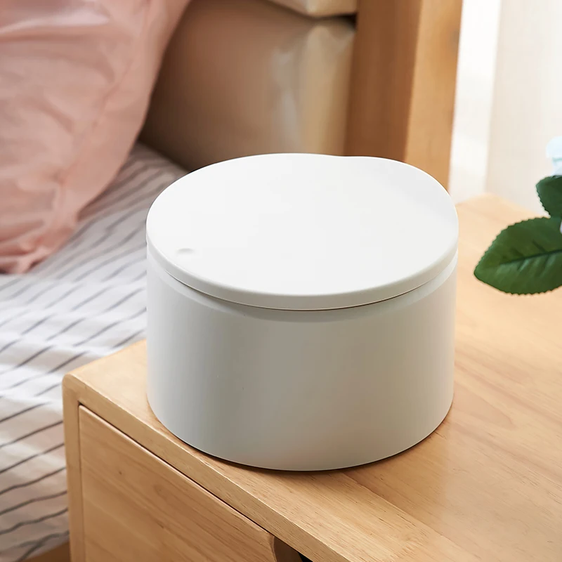 Small Lid Liners Waste Bin Cute Girl Aesthetic Desk Garbage Bin No Smell Mini Design Fashion Papelera Cleaning Accessory OE50LG