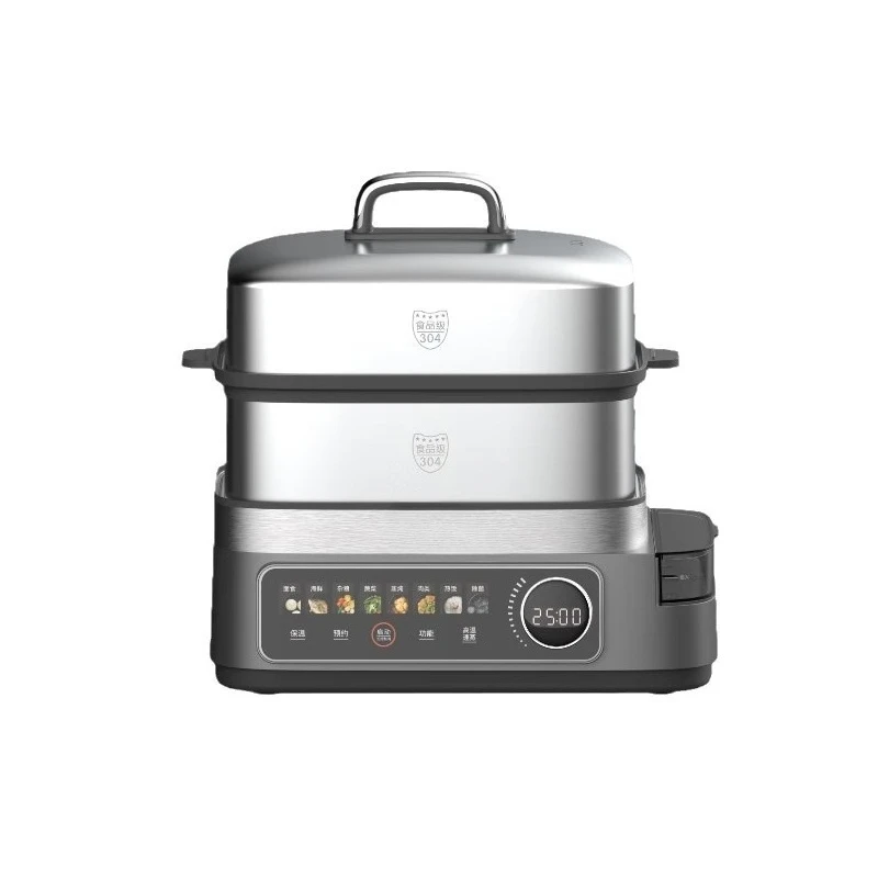 Electric steamer household multi-purpose pot stewing and cooking integrated 304 stainless steel 14L capacity
