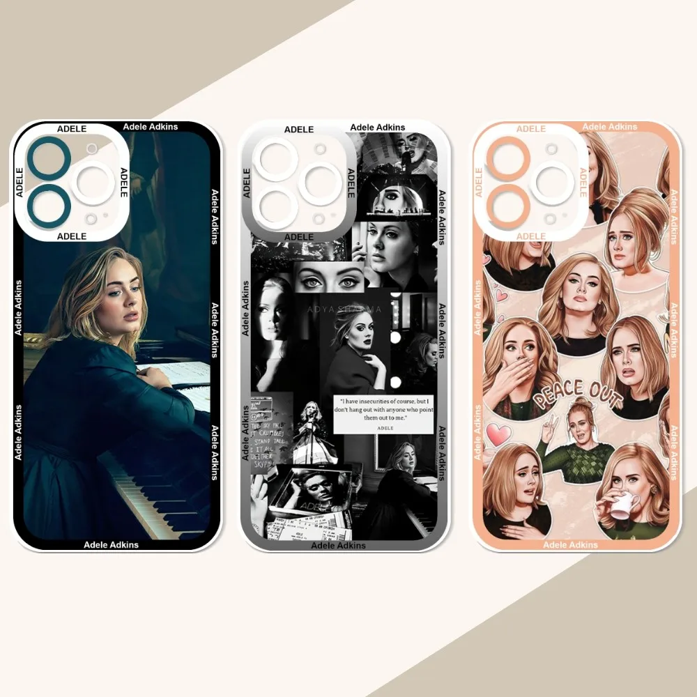 Funda de teléfono Singer Adele Adkin, carcasa para IPhone 12, 11, 13, 14 Pro Max, XR, XS Max, X, IPhone 15, 15pro, 7, 8 Plus