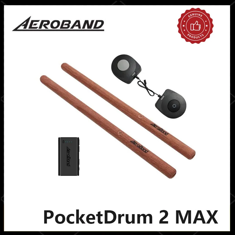 

AeroBand PocketDrum 2 Max Somatosensory Digital Electronic Air Drum Stick Set Drumsticks & Foot Pedals & Bluetooth Adapter
