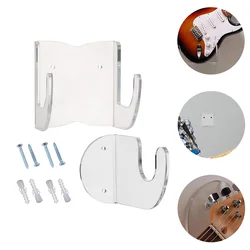 Transparent Acrylic Guitar Wall Hanger for Safe and Elegant String Instrument Display