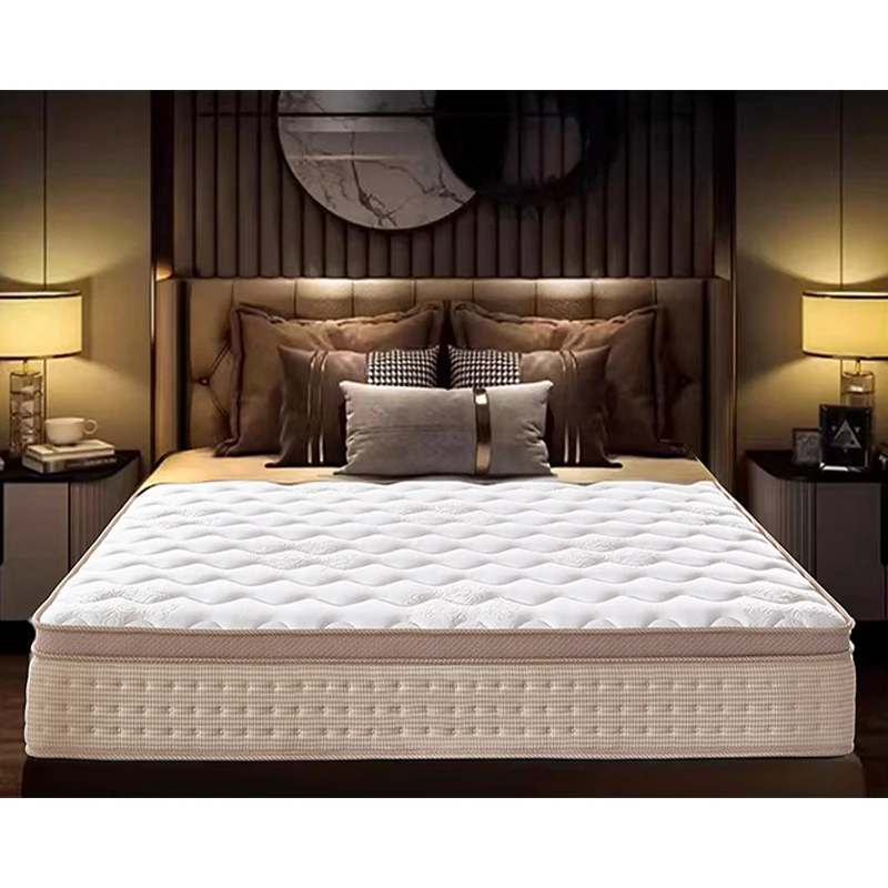 -For Orthopedic Double Bed Twin Full Queen King Size Latex Memory Foam Hybrid Vacuum Compressed Pocket Spring Mattress in a Box&