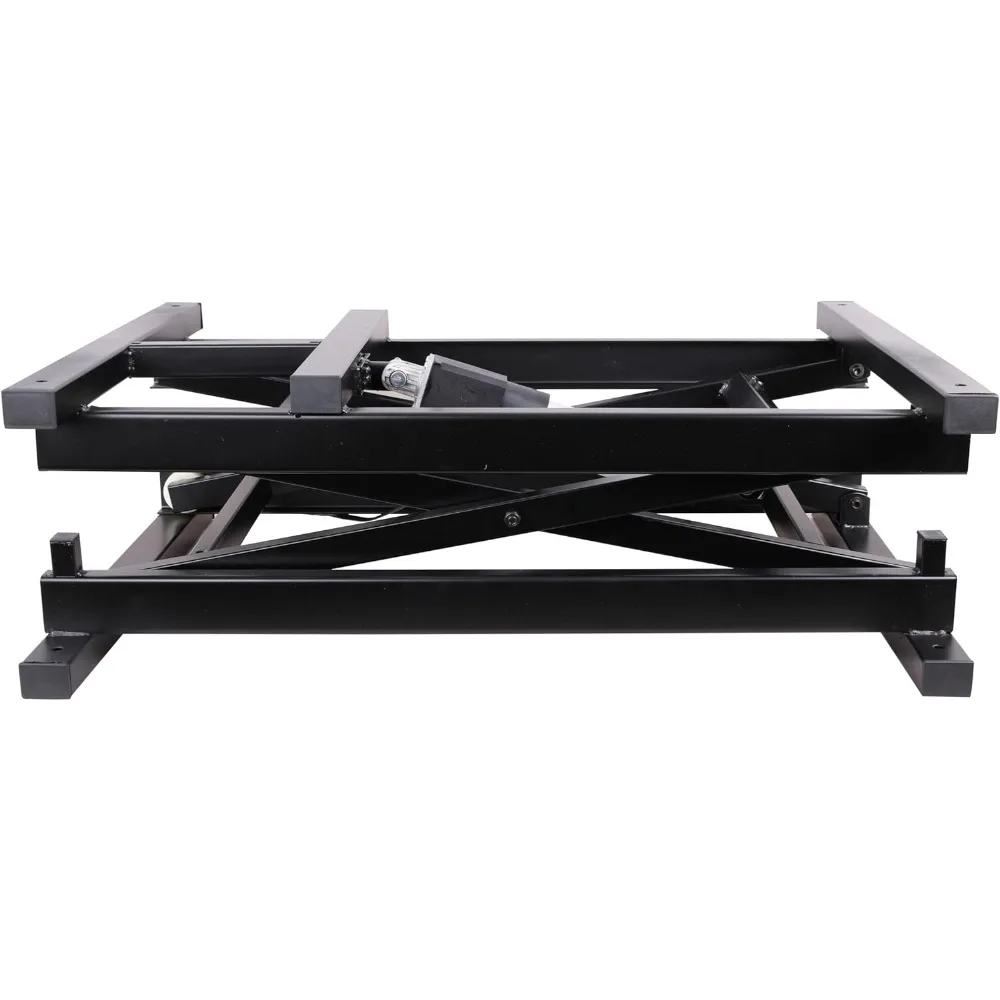 30'' Electric Manual Control Dining Table Coffee Table Lift,Black,110V-240V,Working Platform Computer Desk Electronic Scissor Li