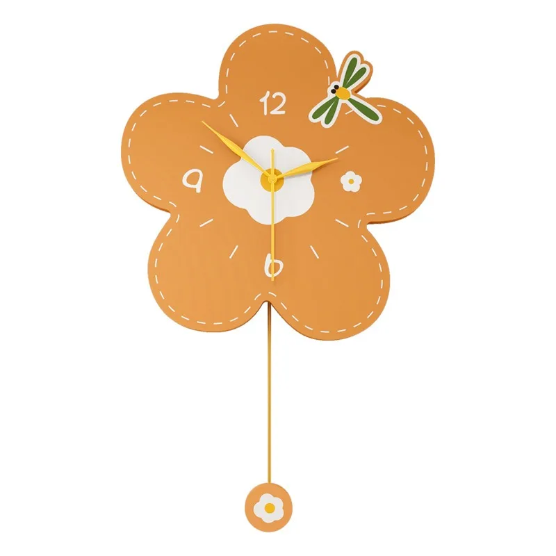 

Cream simple clock wall clock, living room creative home high-end fashion decoration