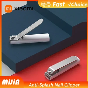 NEW Xiaomi Mijia Stainless Steel Nail Clippers with Anti-splash Cover Trimmer Pedicure Care Nail Clippers Professional File Nail