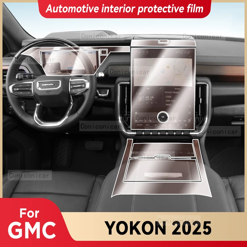 

For GMC YOKON 2025 Car Interior Center Console Instrument Dashboard Protective Film Anti-scratch Sticker Accessories