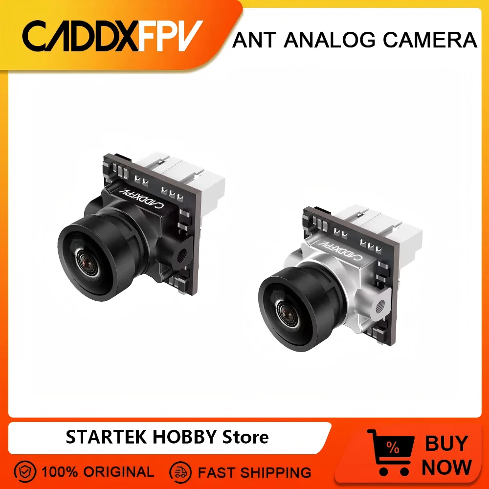 

Caddx Ant FPV Camera 1200TVL Global WDR High-Definition First-Person View Camera for RC Racing And FPV Gaming
