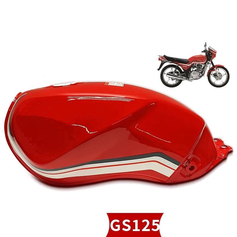 

Motorcycle Fuel Tank for Suzuki Haojue Lifan Jingcheng Qingqi Dayun Sanlg Skygo GS125 HJ125 QS125 QJ125 Red Oil Metal Fuel Box