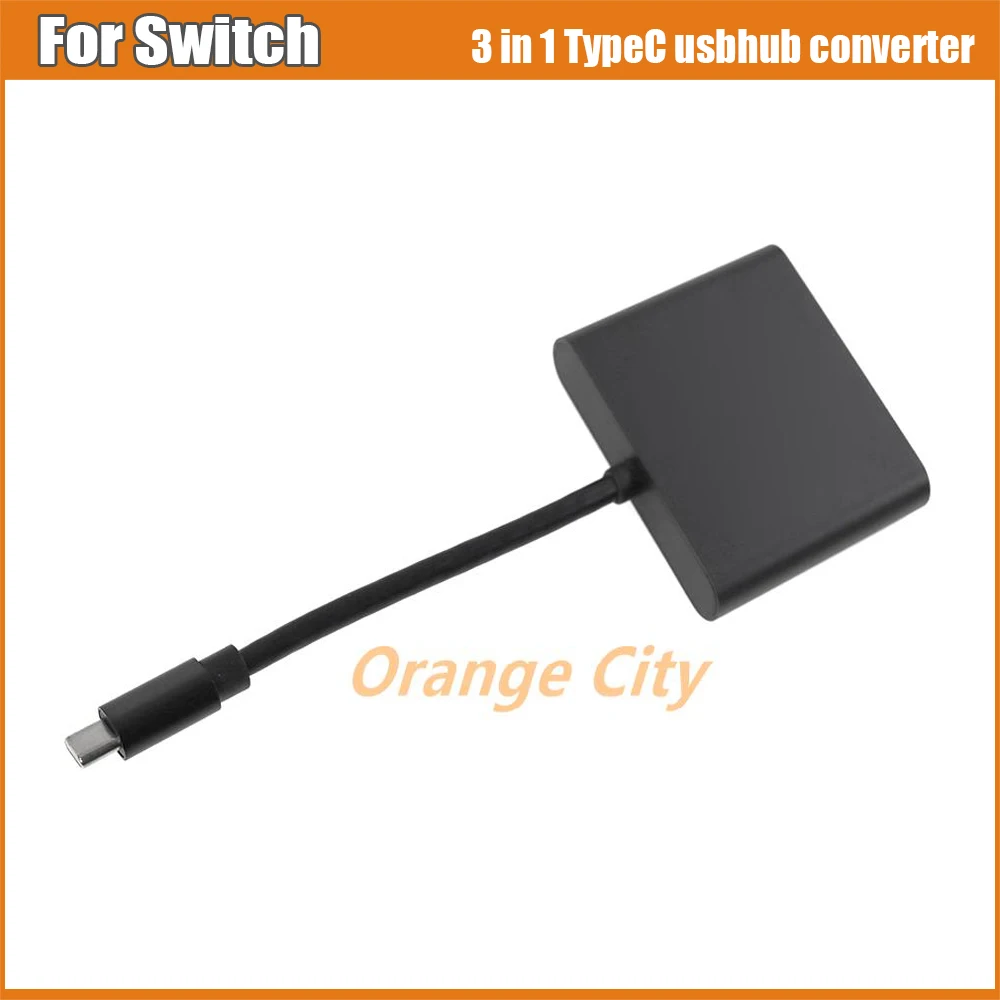 

1 шт. USBHUB HDMI-совместимый кабель-конвертер 3 в 1 типа C на 4K Ultra HD USB3.1 адаптер для игрового контроллера Nintendo Switch