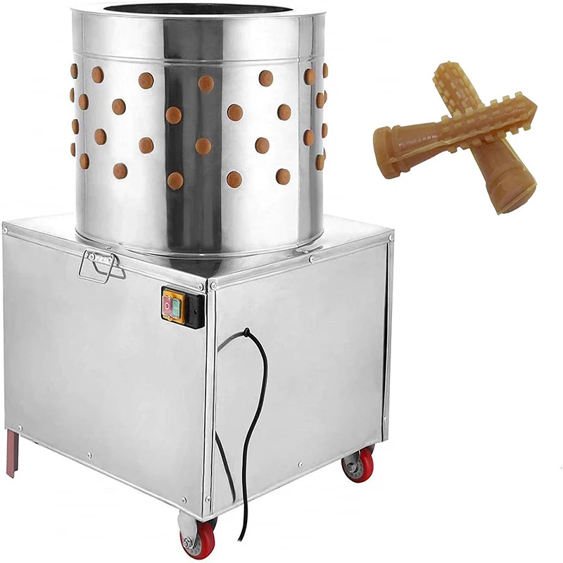 آلة نتف الدجاج الكهربائية مزيل ريش الدواجن آلة نتف الدجاج التركي التجارية من الفولاذ المقاوم للصدأ