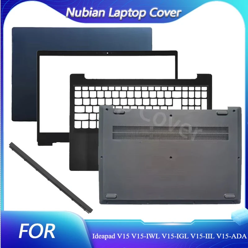 For Ideapad V15 V15-IWL V15-IGL V15-IIL V15-ADA Laptop LCD Back Cover/Front Bezel/Palm Rest Keyboard/Bottom Cover Gray