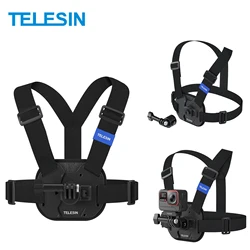 TELESIN Quick Release Chest Mount Strap Belt Mount for GoPro Hero 13 12 11 10 Insta360 Ace Pro DJI Action 3 4 5 Camera Accessory