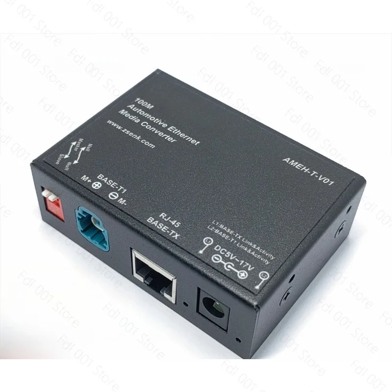 100M Automotive Ethernet Converter Automotive 100BASE-T1 to BASE-TX Ethernet RJ45 Converter