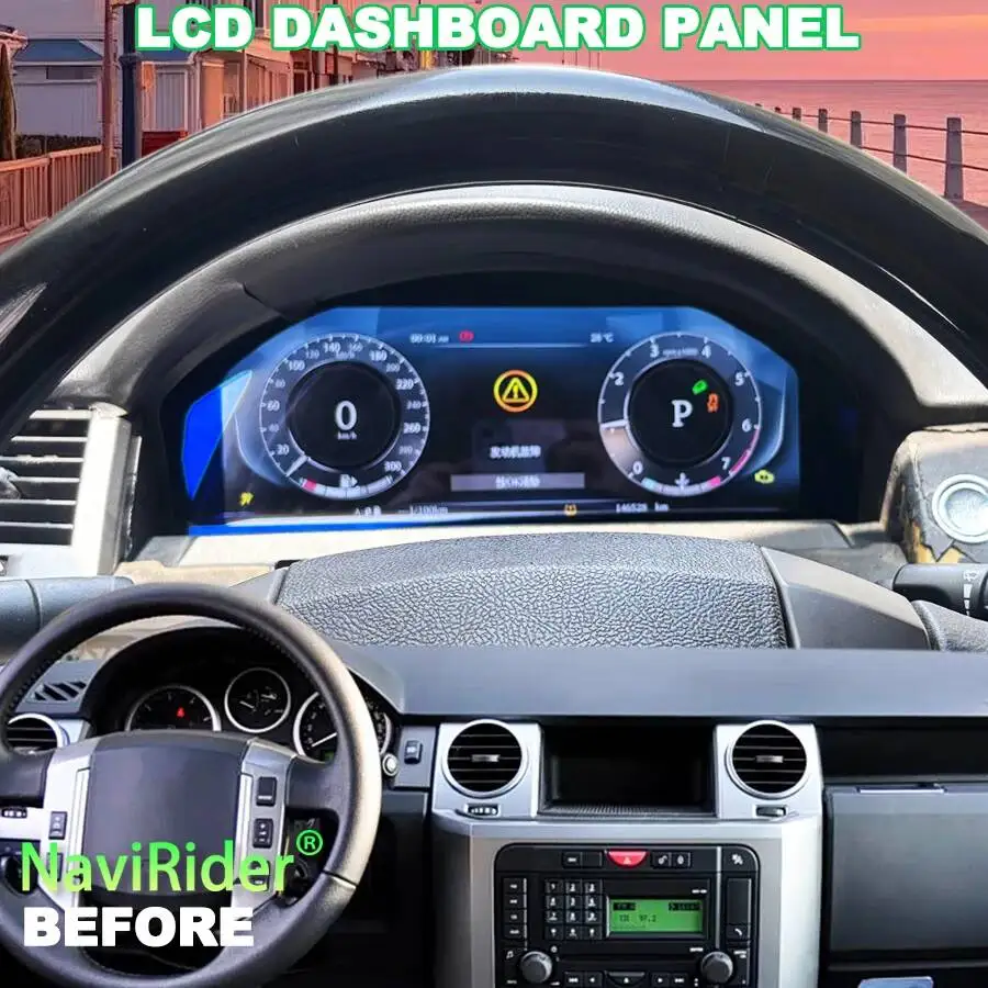 

Для Land Rover Discovery 3 2004-2009: Цифровая приборная панель с GPS-спидометром, ЖК-дисплеем и виртуальным тахометром