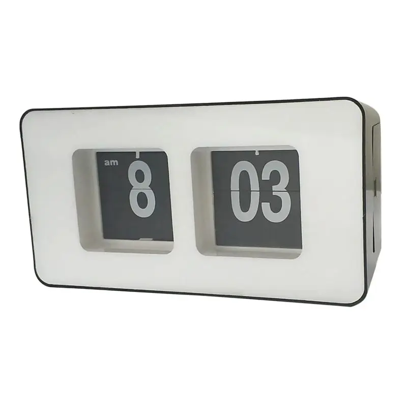 ABVG-Automatic Page Turning Clock Watch Large Display Suitable For Home Bedroom Desk Decoration A