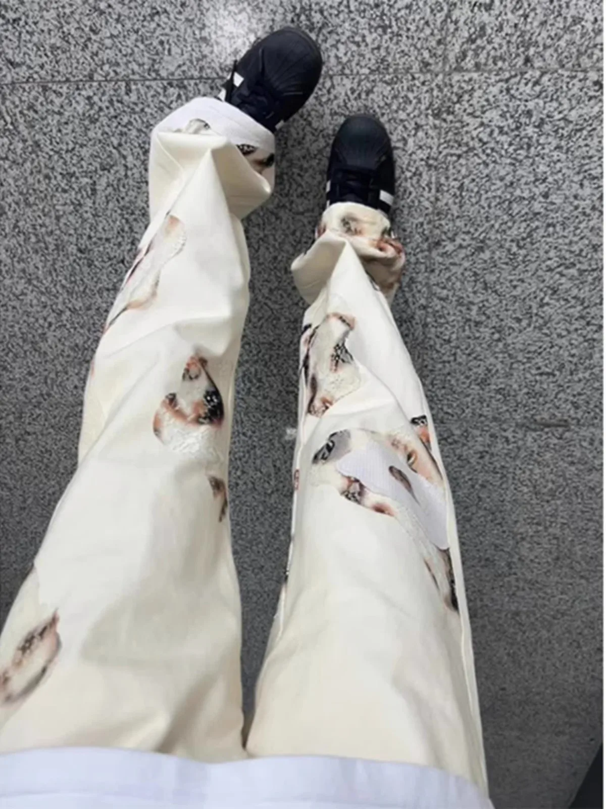 

Мужские джинсы с кружевными вставками и эффектом похудения, прямые, зауженные, повседневные, со средней посадкой, в американском стиле, из денима