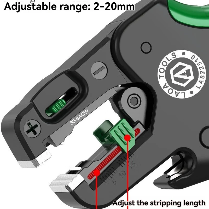 

LA822510 Multifunctional Automatic Wire Stripping Pliers Labor-Saving Electrician Cable Peeling Hand Tool