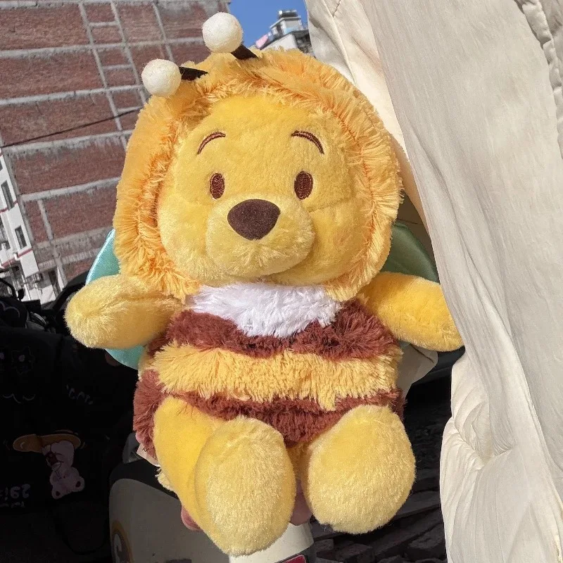 

1pc 25cm/9.84in Bee Pooh Bear Doll Cute Pooh Bear Doll Plush Toy Birthday Gift for Girls