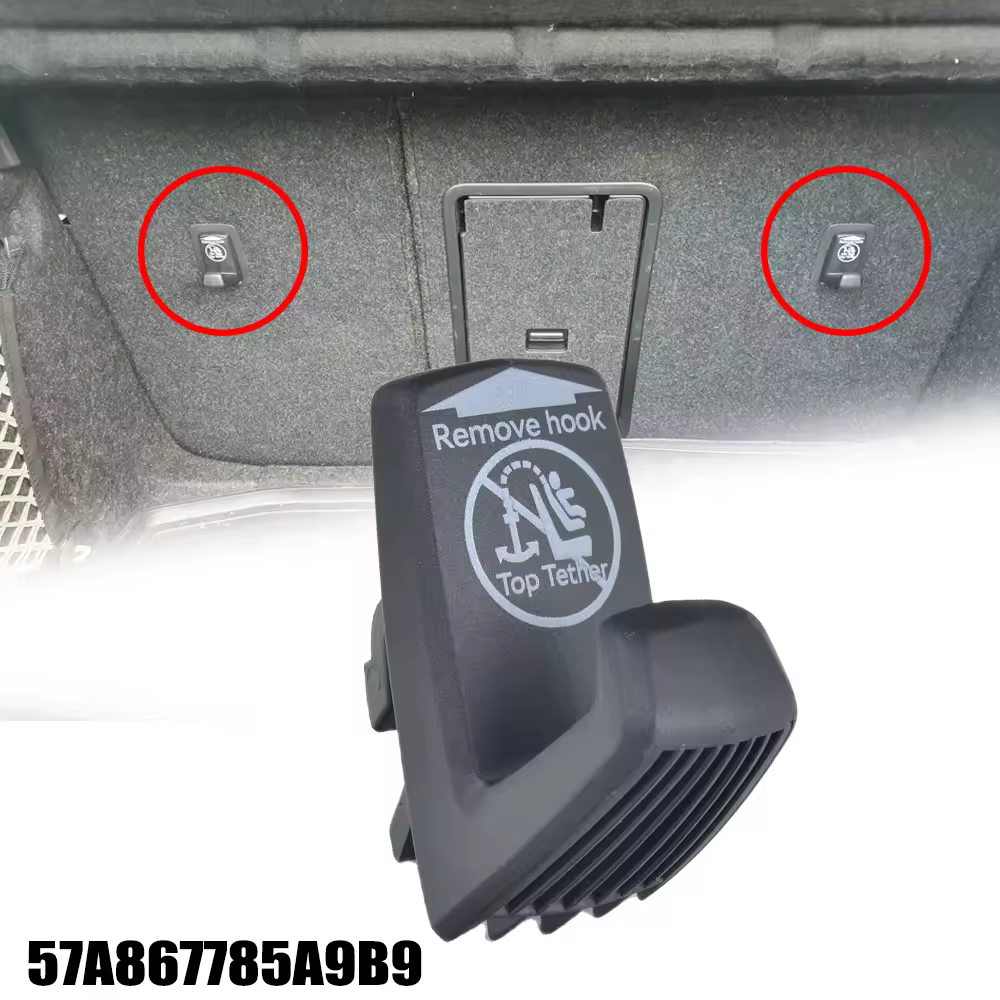 Isofix-Crochet de compartiment à bagages pour siège arrière, porte-bagages, sécurité de chargement, TOP TETHER 57A867785A9B9, VW, Audi, Skoda