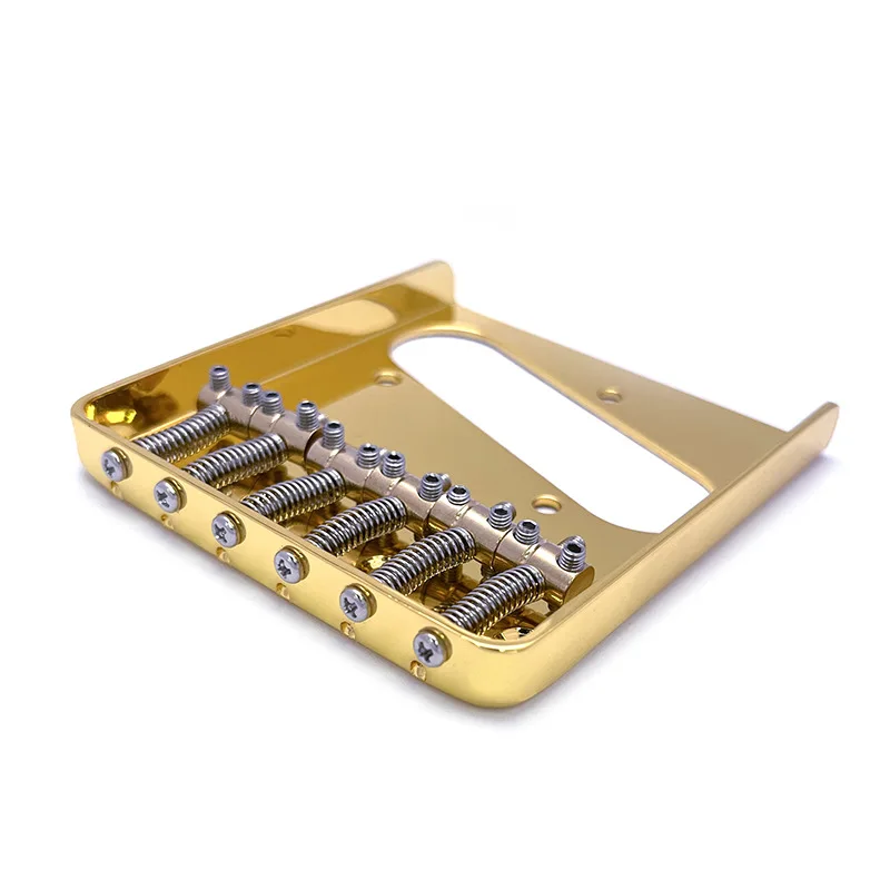 6-String Brass Guitar Bridge String Distance 10.7MM Saddle Bridge Guitar Stringed Instruments Accessories for TL Models Guitars