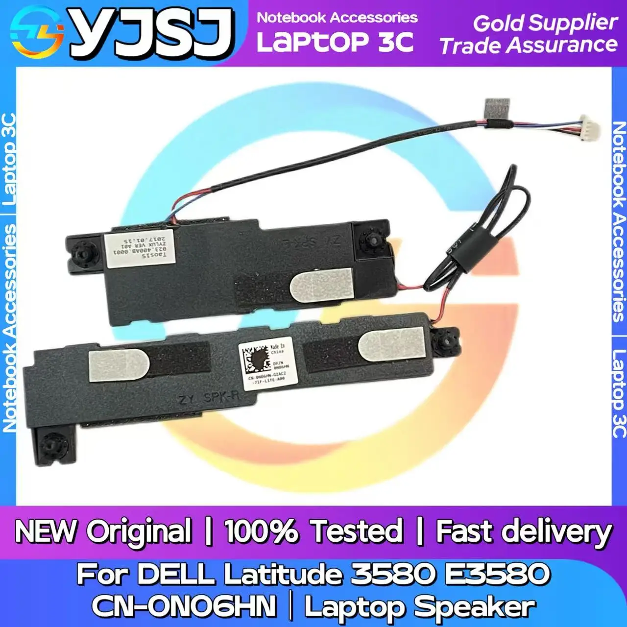 New Original Laptop Notebook Audio Speaker For DELL Latitude 3580 E3580  023.400AB.0001 CN-0N06HN  built-in speaker horn audio