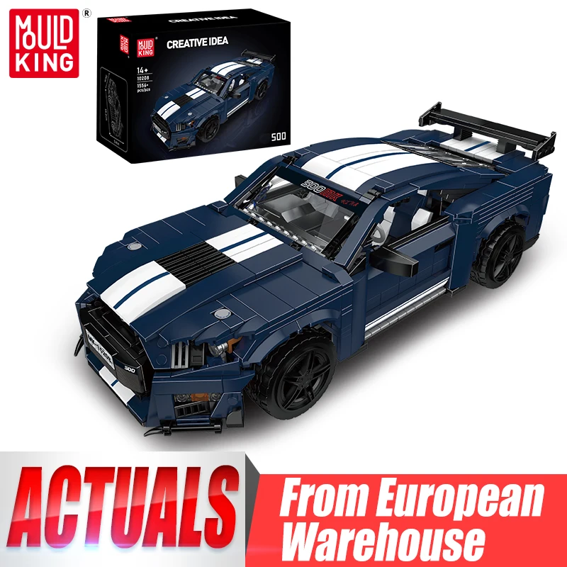 Mould King 10208 Techniczne Zabawki Samochodowe MOC-32898 Shelby GT500 z EU za $56.39 / ~214zł