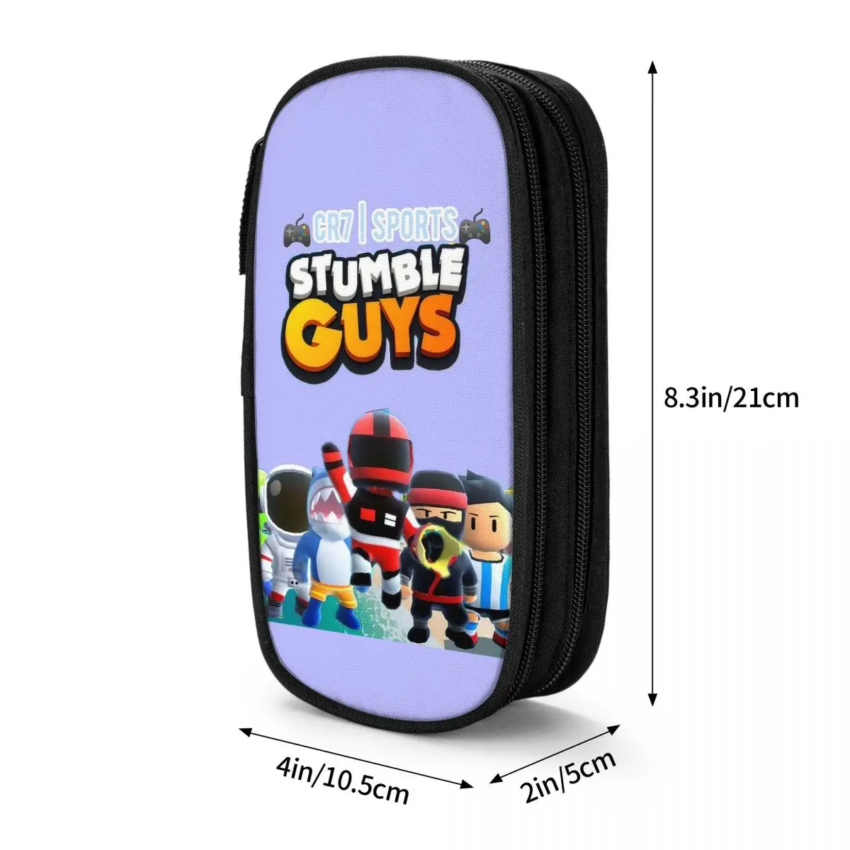 Imagem -06 - Stumble Guys Game Pencil Cases Caixa de Caneta dos Desenhos Animados para Estudantes Grande Bolsa de Armazenamento para a Escola