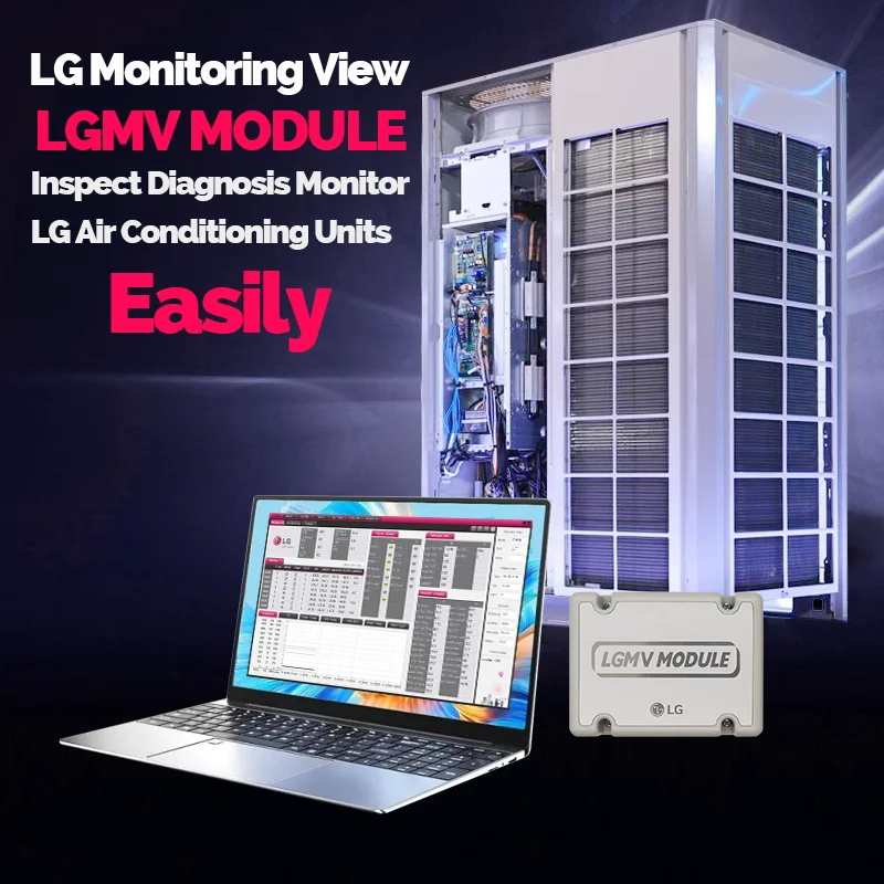 

LGMV MODULE P/NO 5001A20089Q PRCTIL0.ENCXLEU monitor the VRF cycle of the LG System Air Conditioner product Monitoring viewer