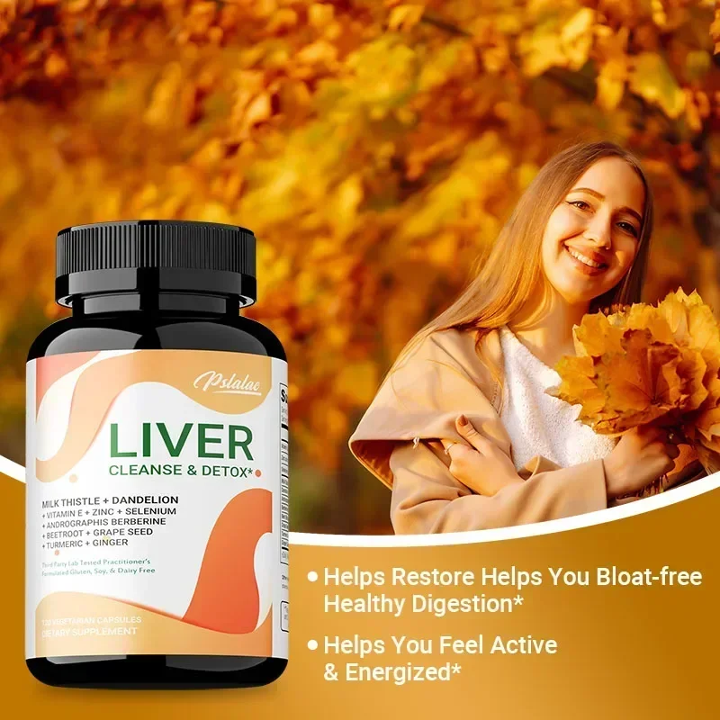 

Liver Cleanse & Detox - Promote Energy Boost and Metabolism, Promotes Healthy Skin and Cell Repair, Supports Digestive Health