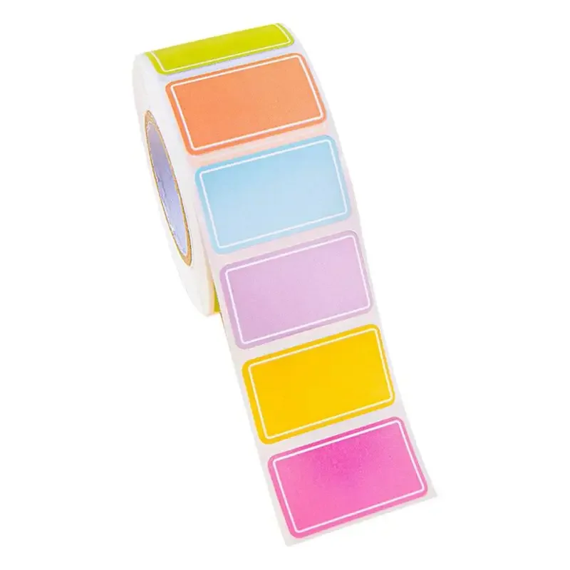 Stickers Colorful Label Stickers Moving Box Labels Adhesive Solid Colors Tags Name Tags Logo Handwritten Name Stickers