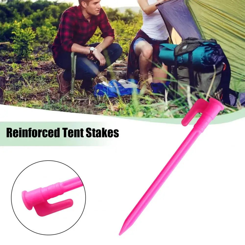 

Reinforced Tent Stakes Item Stakes Heavy Duty Camping Tent Stakes for Outdoor Garden Patio Lawn 10 Pack Windproof for Tarp