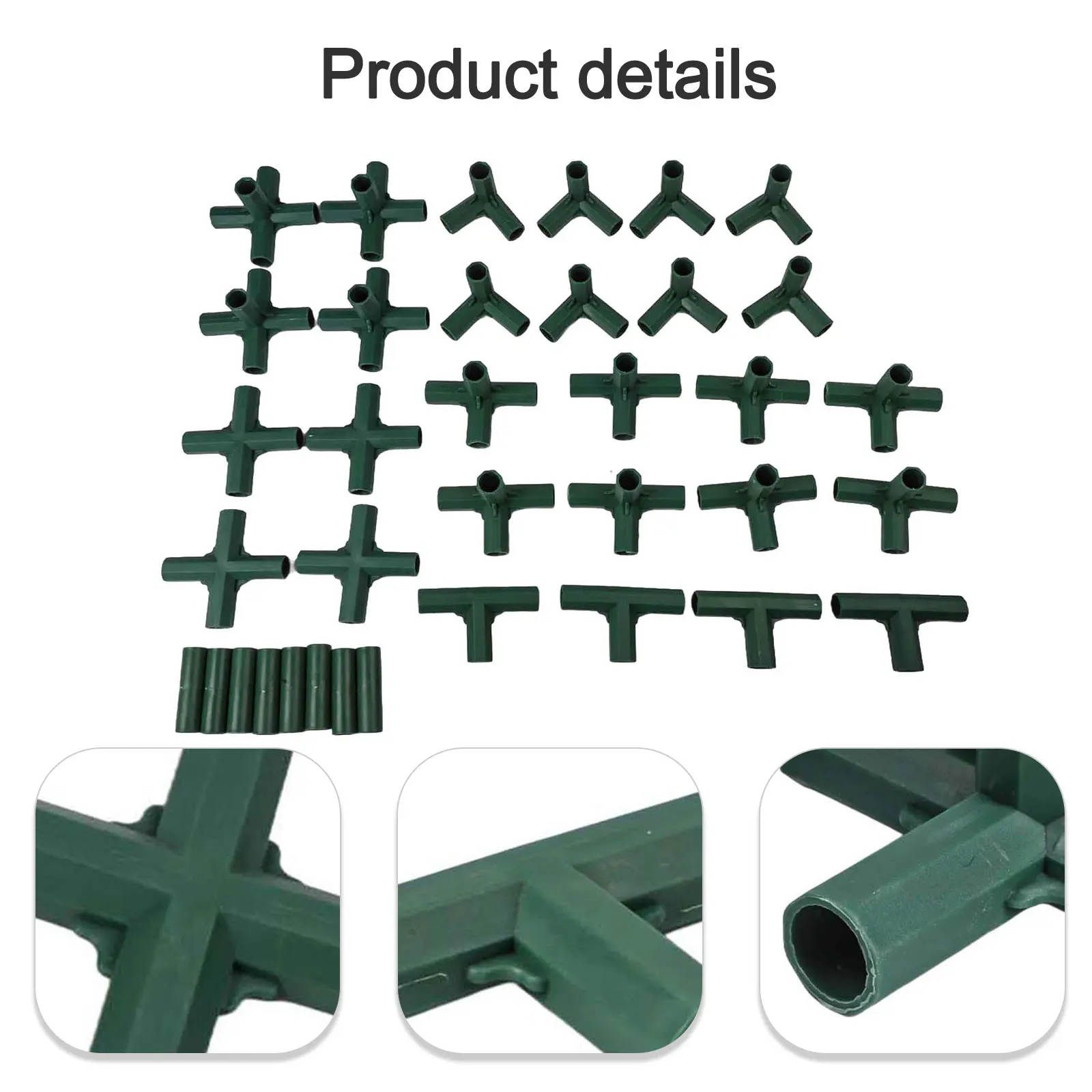 For Gardening Garden Frame Connectors Easy Assembly Greenhouse Connectors Frame Gardening 5-way Design Structure