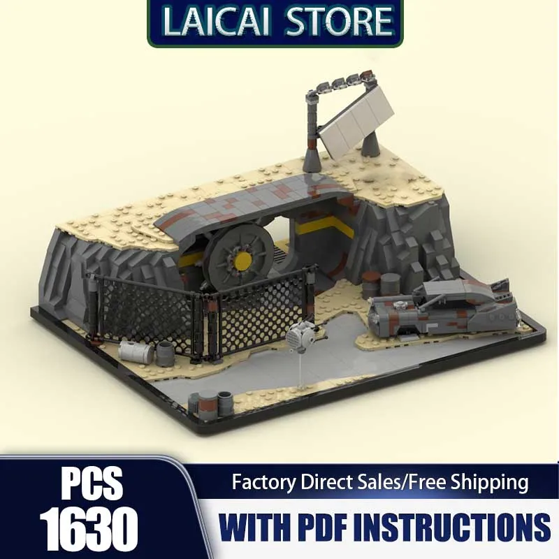 

City Street View Moc Building Bricks Fallout Nuclear Shelter Model Technology Modular Block Toy DIY Assembly Construstion Gifts
