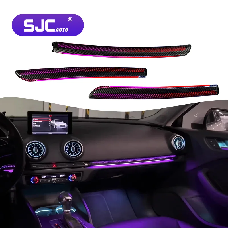 

SJC Upgrade Car LED Interior Ambient Light for Audi A3/S3 2013-2020 Models with Dynamic 64-color Symphony Kit air Vent Lights