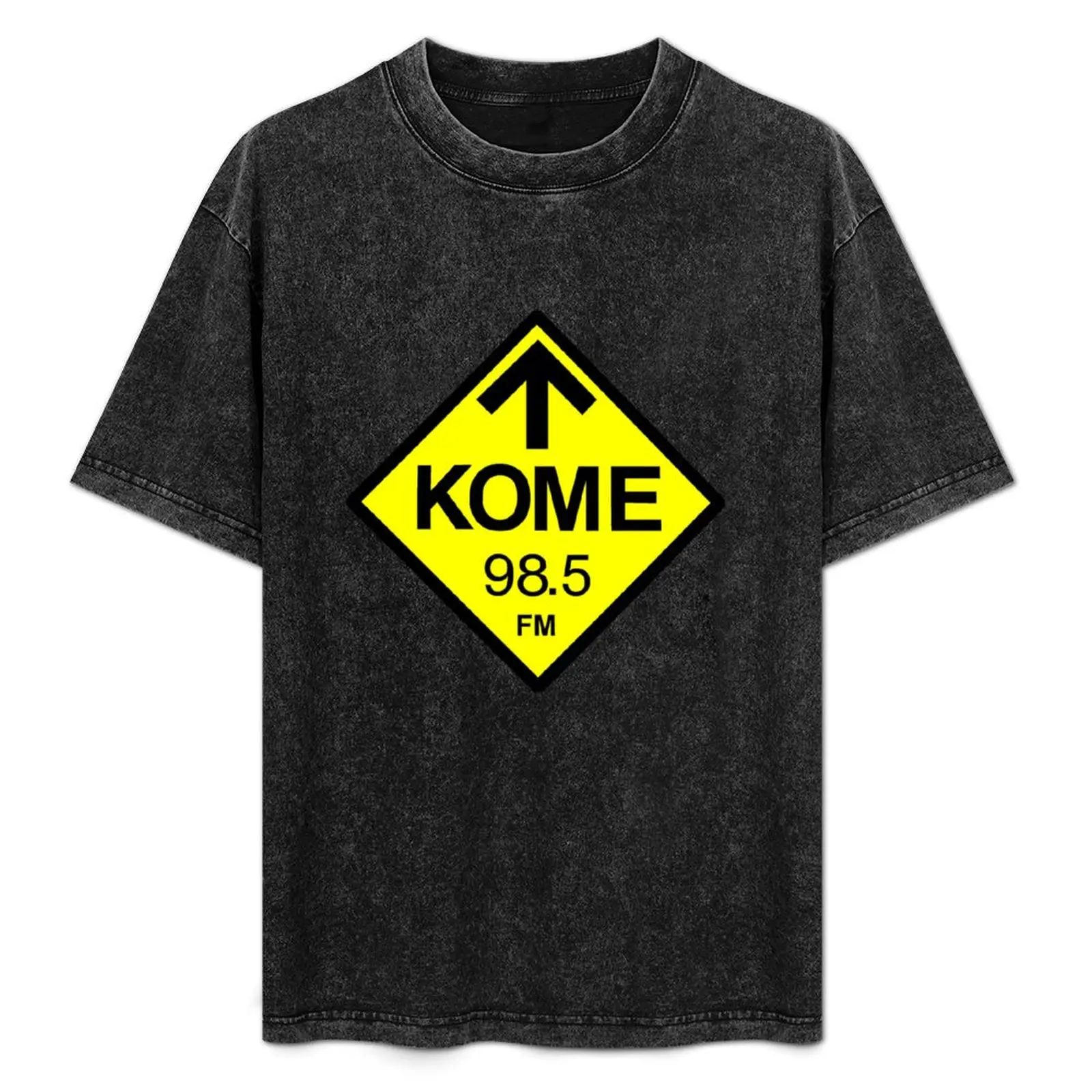

KOME Rock Radio Vintage Logo (San Jose, CA) T-Shirt Fashion Graphic Tee for Men
