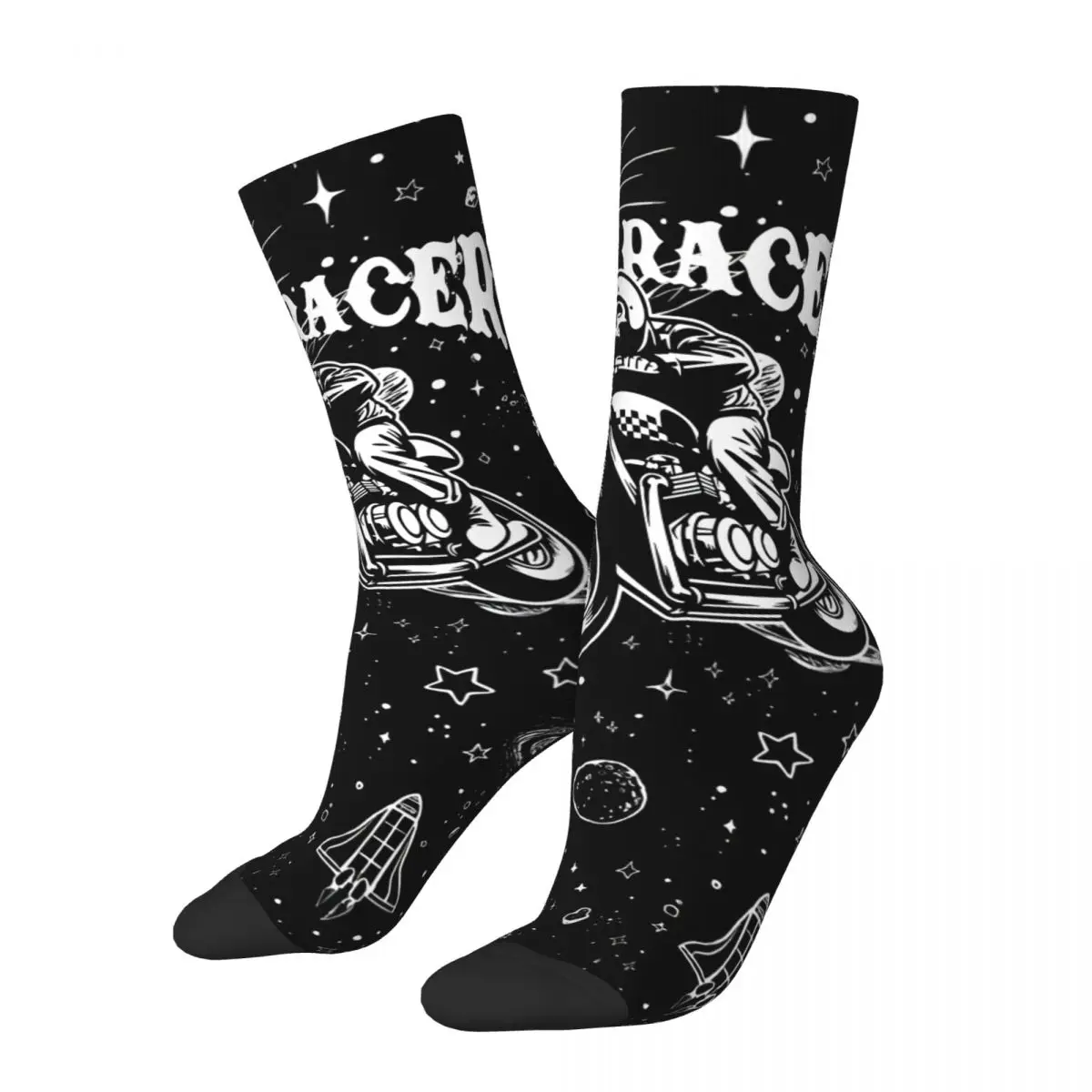 Calcetines de Moto personalizados para hombre, Retro, Harajuku, Cafe Racer, Street Style, novedad, Casual, Crew