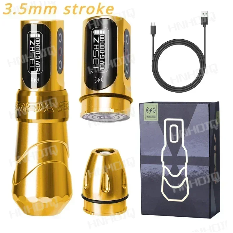 FK Iron Flux Max New Style Popular Professional Wireless Rotary Tatoo Machine Pen 3.5mm,4.0mm,4.6mm Stroke Art Home